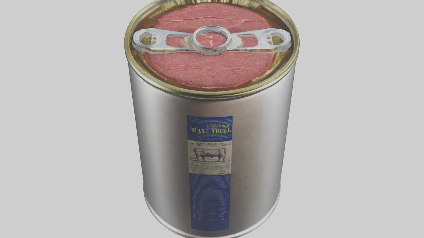 3D model Canned Beef model VR / AR / low-poly