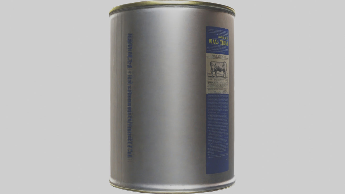3D model Canned Beef model VR / AR / low-poly