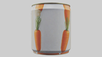 3D model Canned Carrots model VR / AR / low-poly