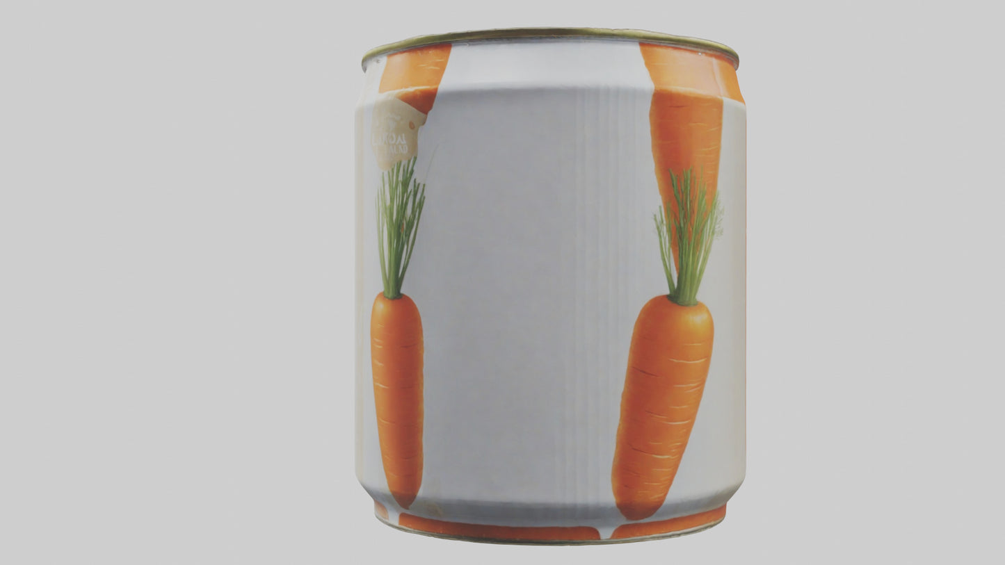 3D model Canned Carrots model VR / AR / low-poly