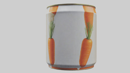 3D model Canned Carrots model VR / AR / low-poly