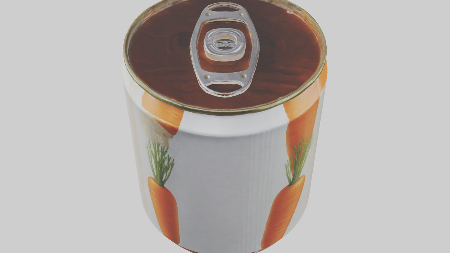 3D model Canned Carrots model VR / AR / low-poly