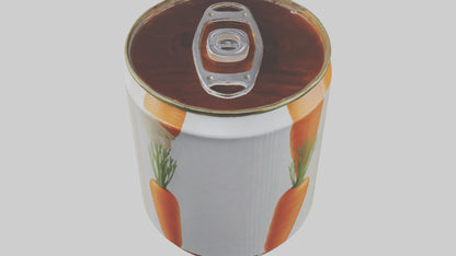 3D model Canned Carrots model VR / AR / low-poly