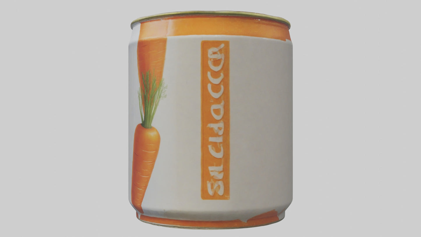 3D model Canned Carrots model VR / AR / low-poly