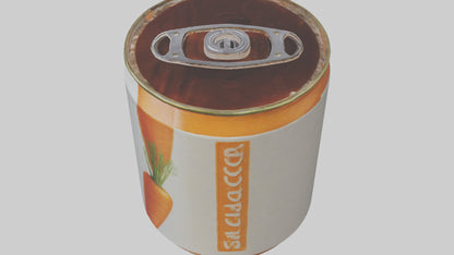 3D model Canned Carrots model VR / AR / low-poly
