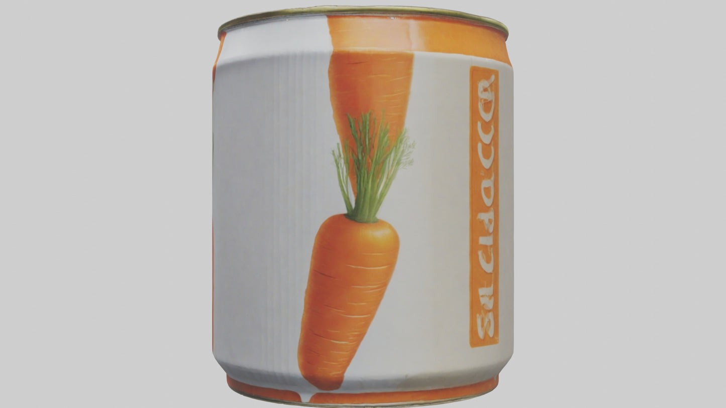 3D model Canned Carrots model VR / AR / low-poly