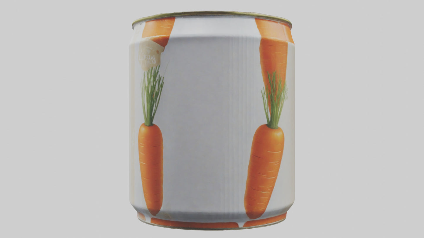 3D model Canned Carrots model VR / AR / low-poly
