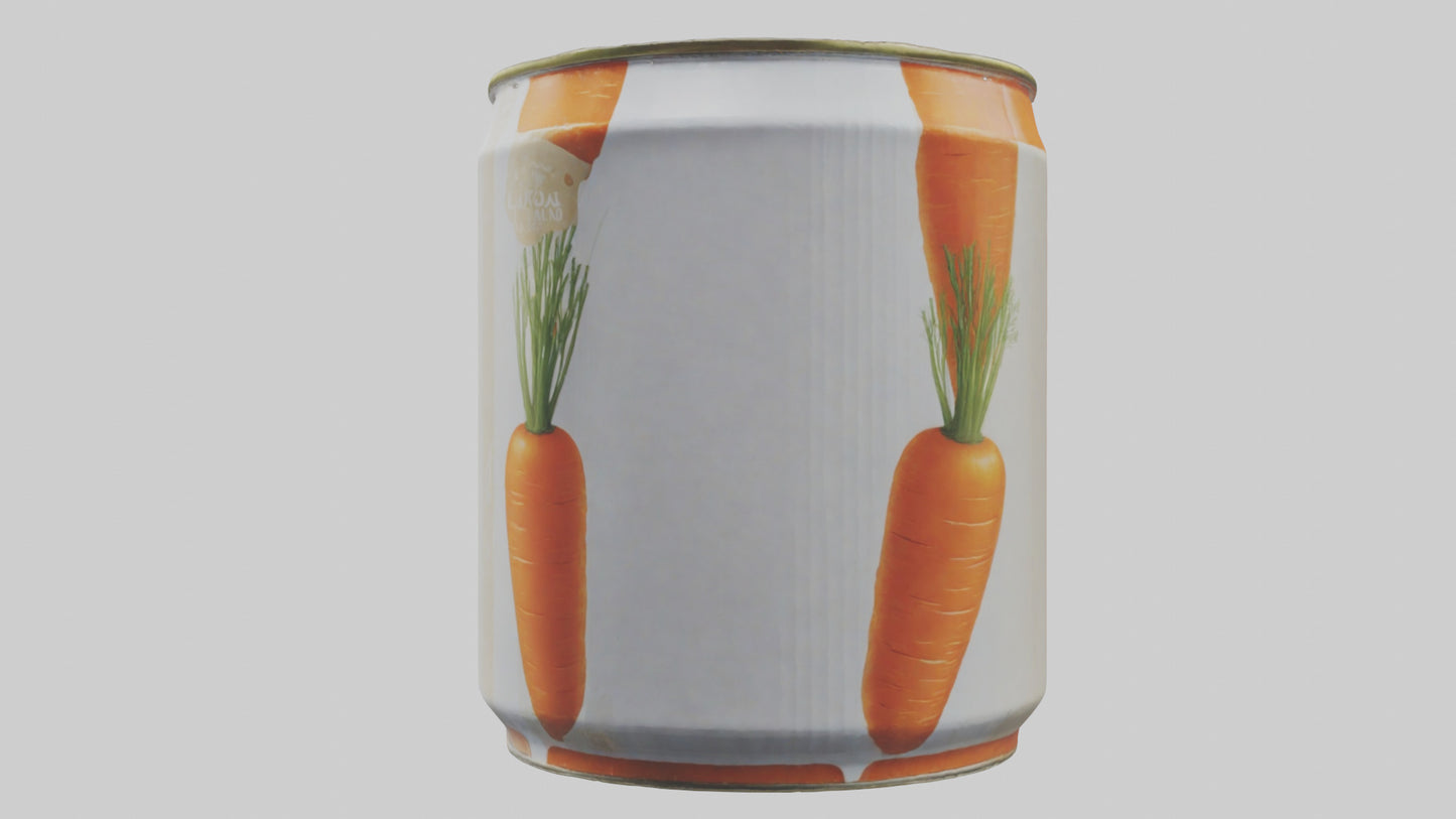 3D model Canned Carrots model VR / AR / low-poly