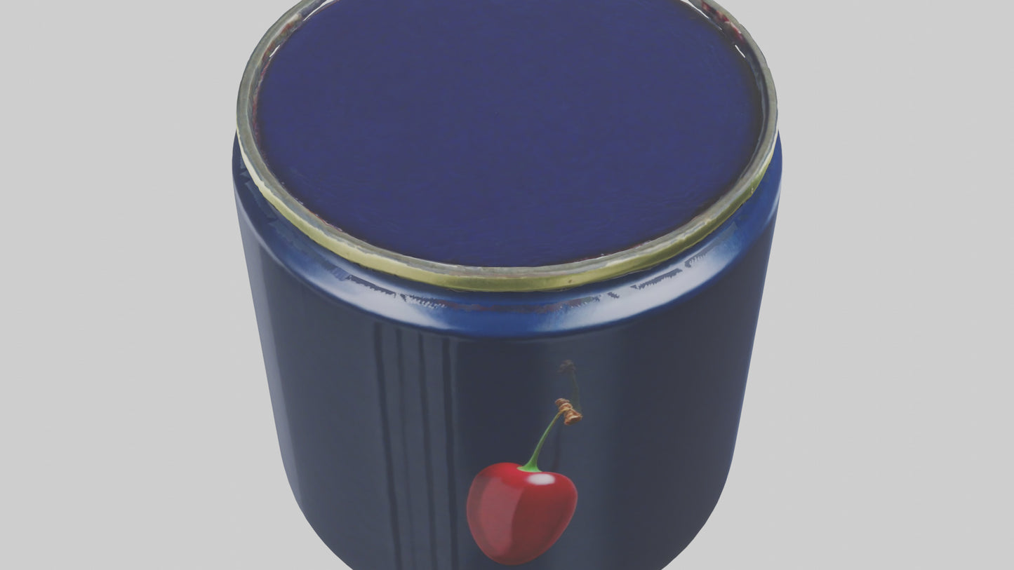 3D model Canned Cherries model VR / AR / low-poly