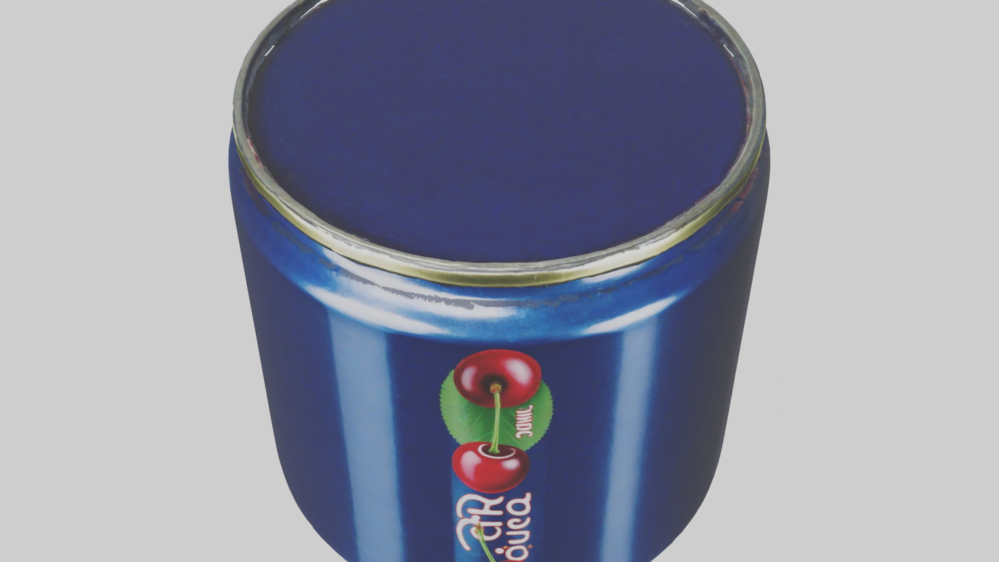 3D model Canned Cherries model VR / AR / low-poly