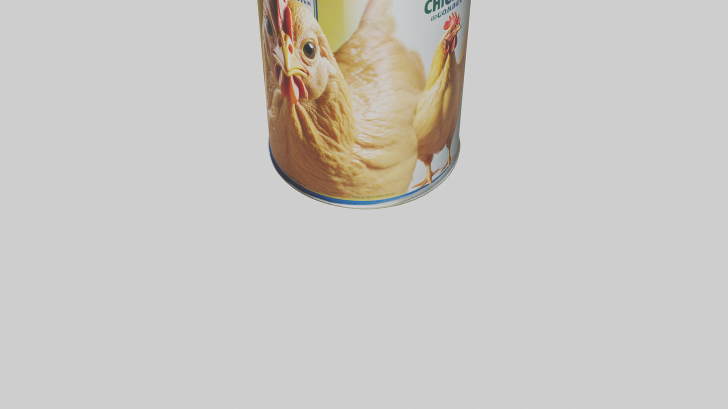 3D model Canned Chicken model VR / AR / low-poly