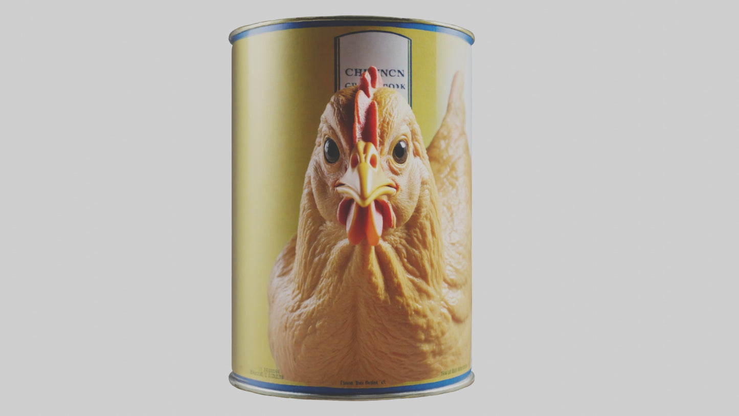 3D model Canned Chicken model VR / AR / low-poly
