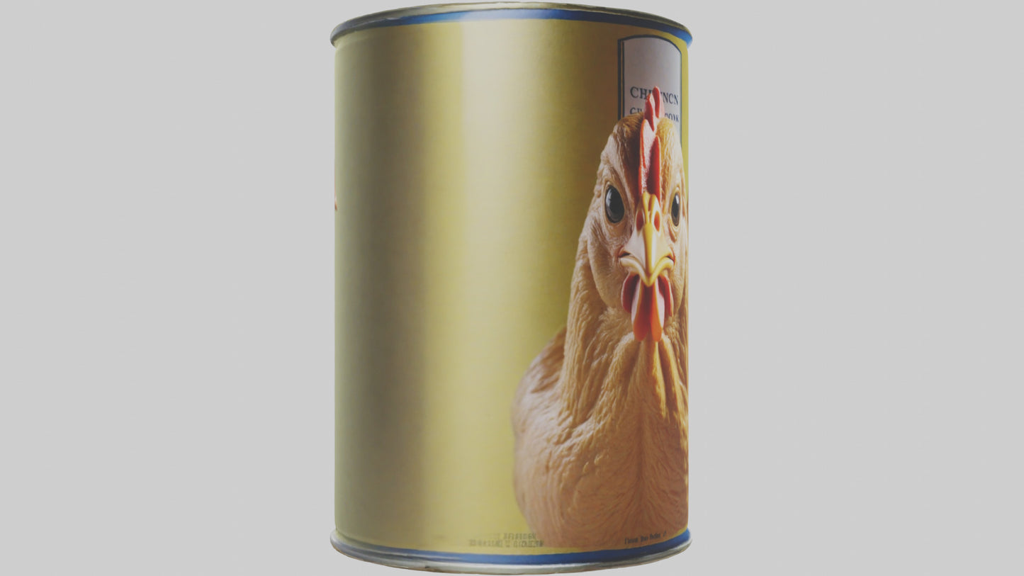 3D model Canned Chicken model VR / AR / low-poly