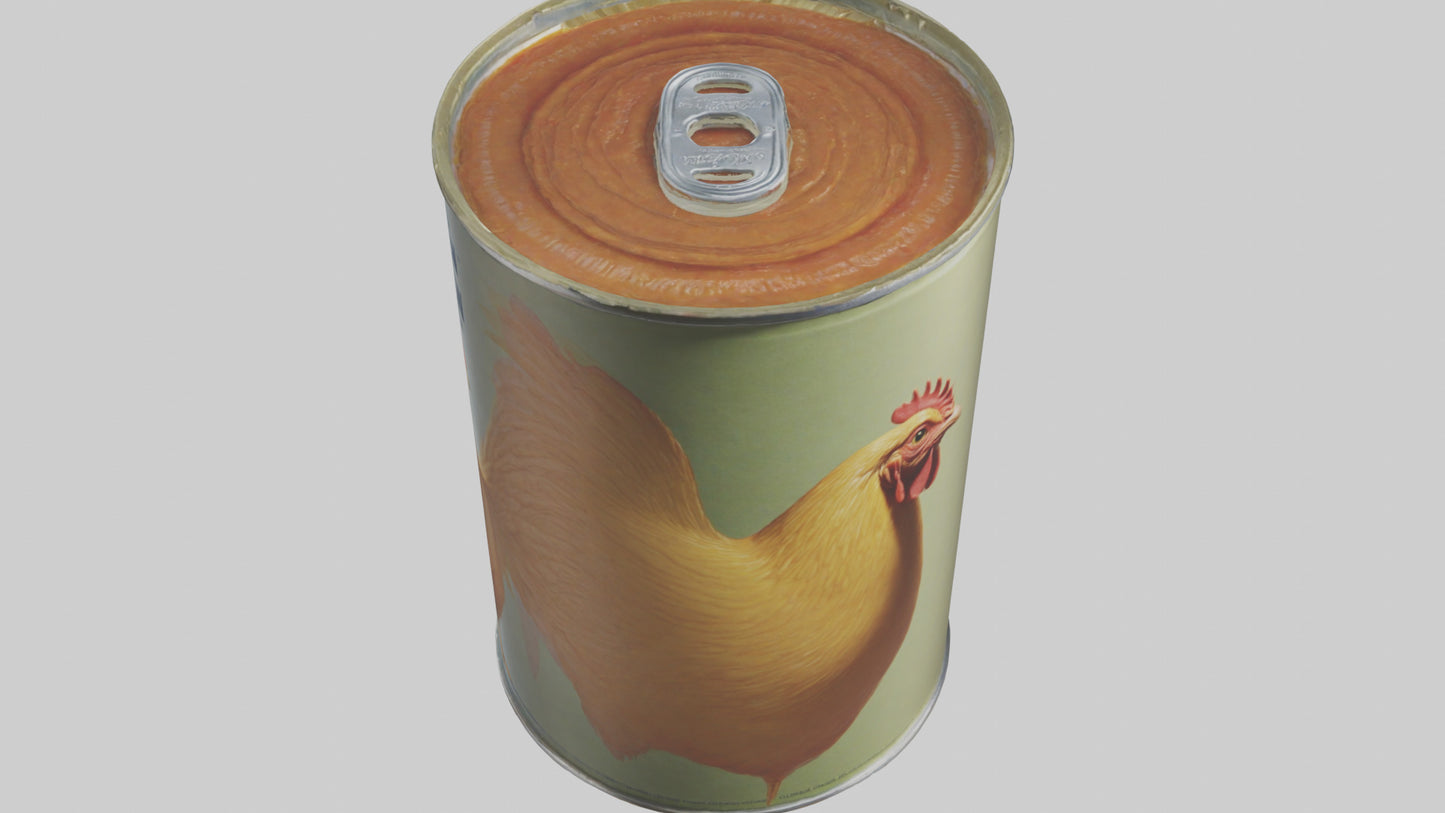 3D model Canned Chicken model VR / AR / low-poly