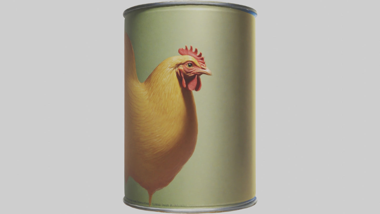 3D model Canned Chicken model VR / AR / low-poly