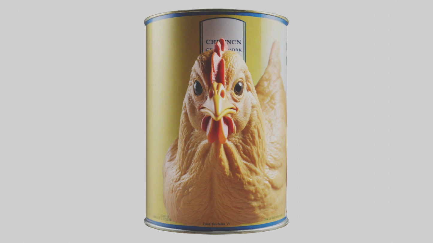 3D model Canned Chicken model VR / AR / low-poly