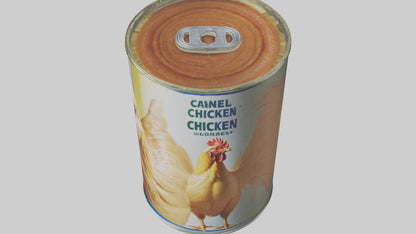 3D model Canned Chicken model VR / AR / low-poly