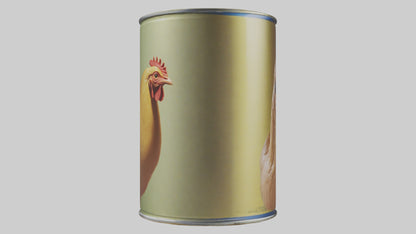 3D model Canned Chicken model VR / AR / low-poly