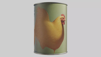 3D model Canned Chicken model VR / AR / low-poly