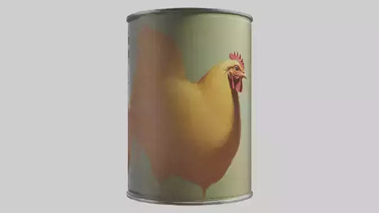3D model Canned Chicken model VR / AR / low-poly
