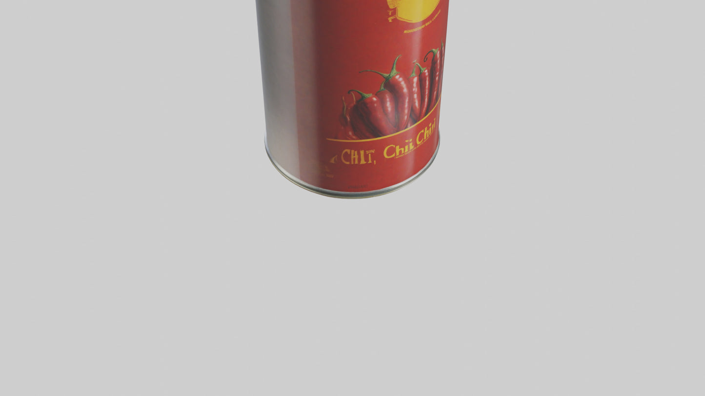 Canned Chili model VR / AR / low-poly