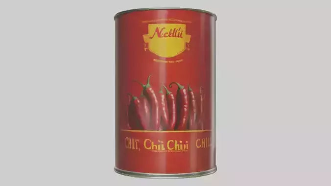 Canned Chili model VR / AR / low-poly