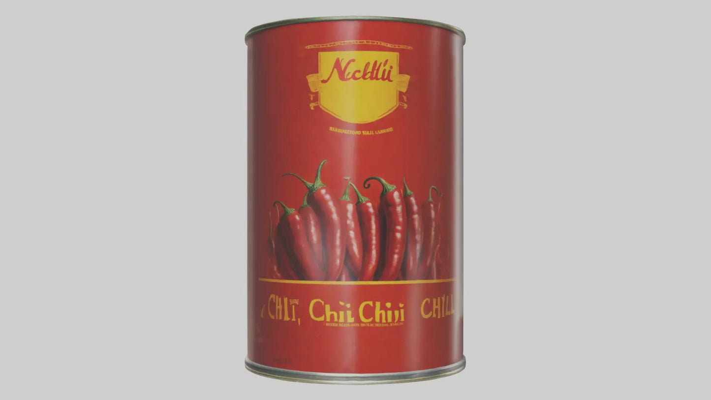Canned Chili model VR / AR / low-poly