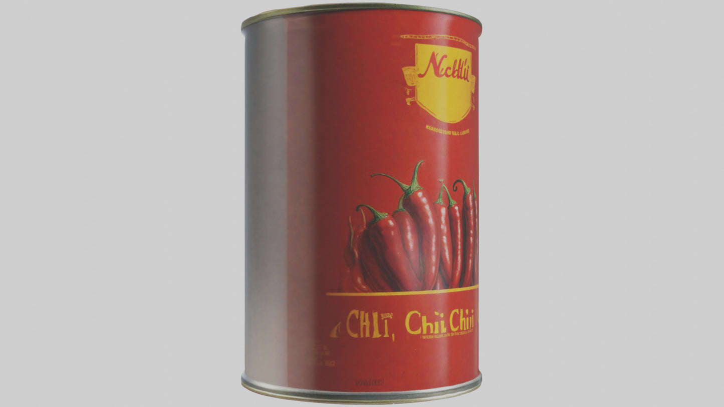 Canned Chili model VR / AR / low-poly