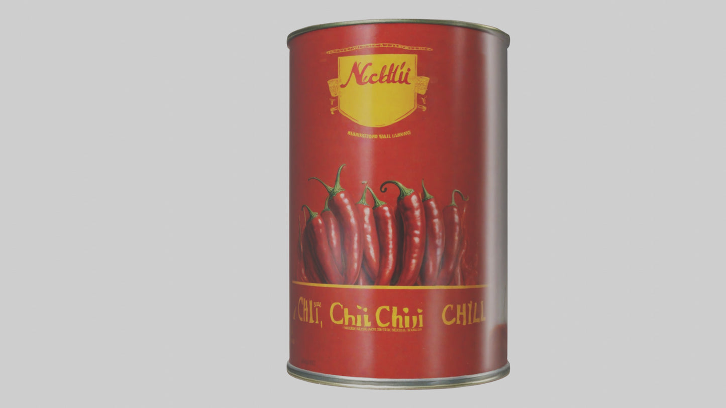 Canned Chili model VR / AR / low-poly