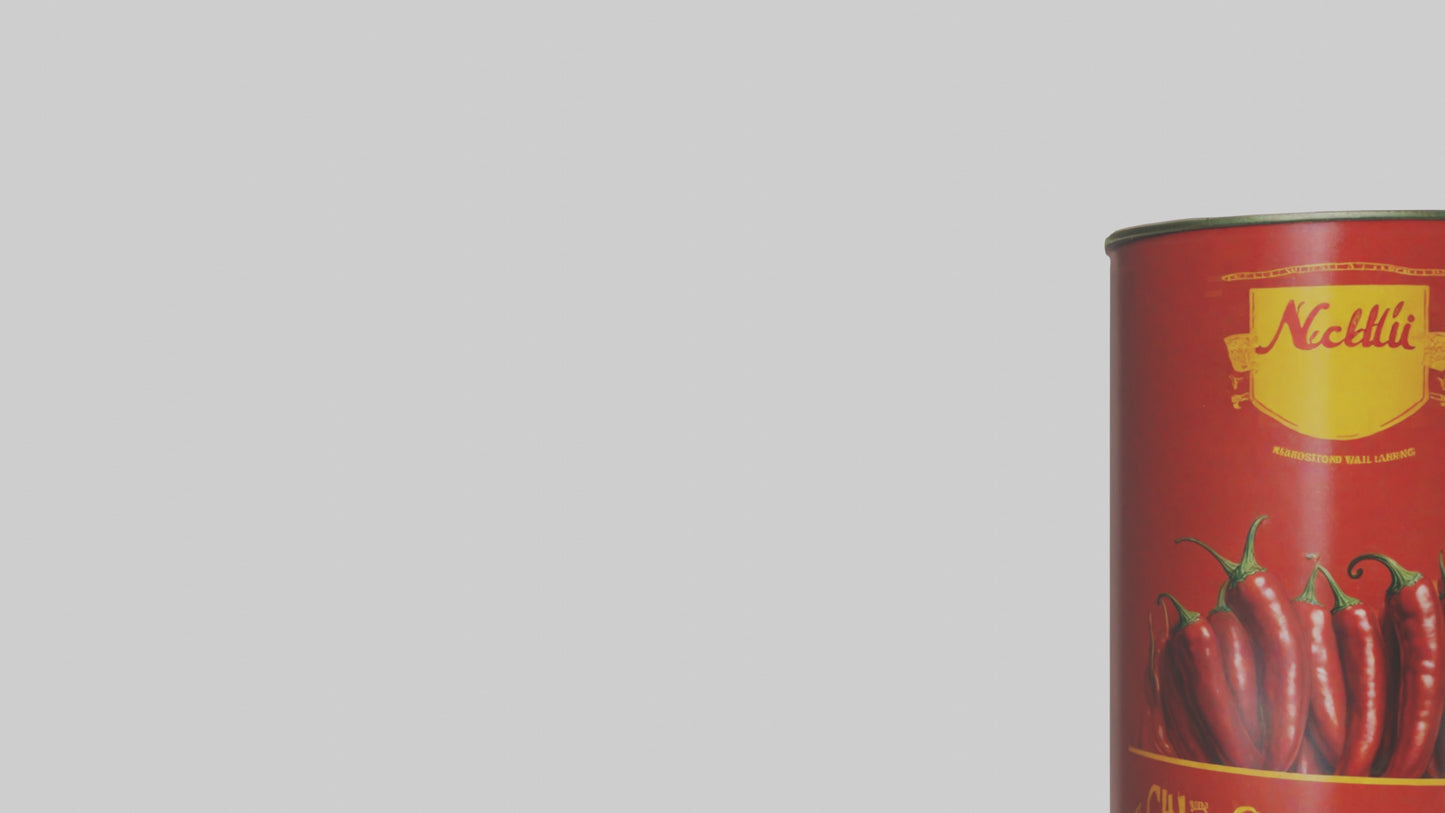 Canned Chili model VR / AR / low-poly