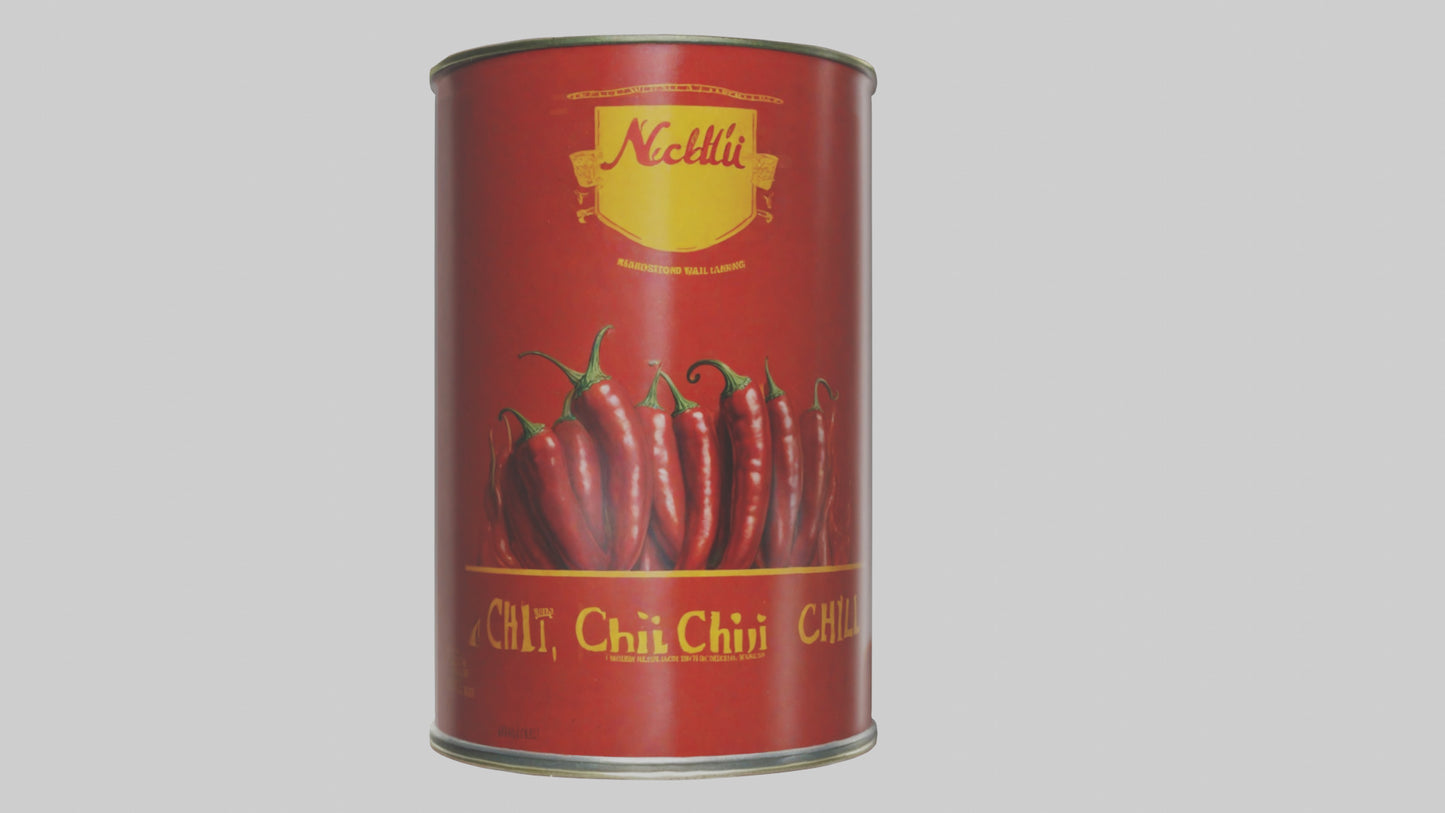 Canned Chili model VR / AR / low-poly