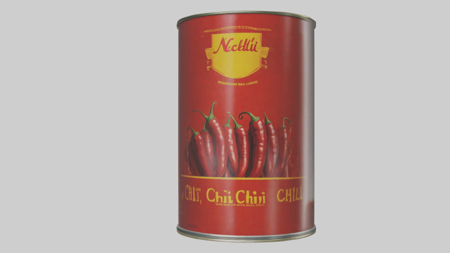 Canned Chili model VR / AR / low-poly