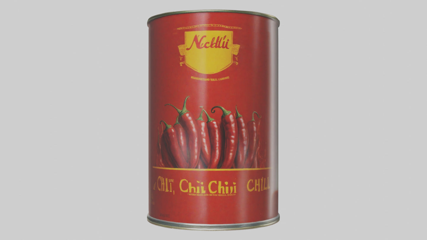Canned Chili model VR / AR / low-poly