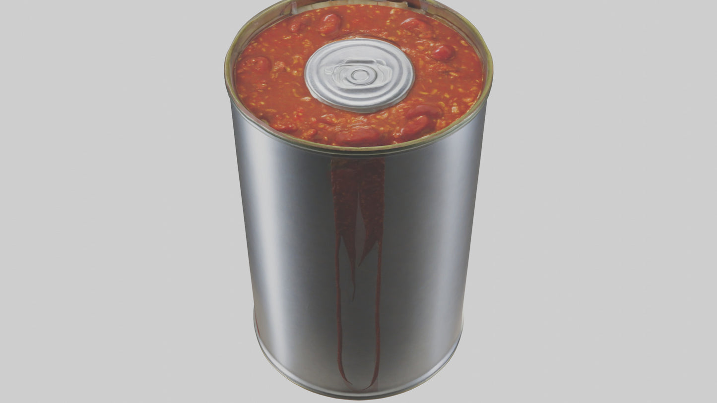 Canned Chili model VR / AR / low-poly