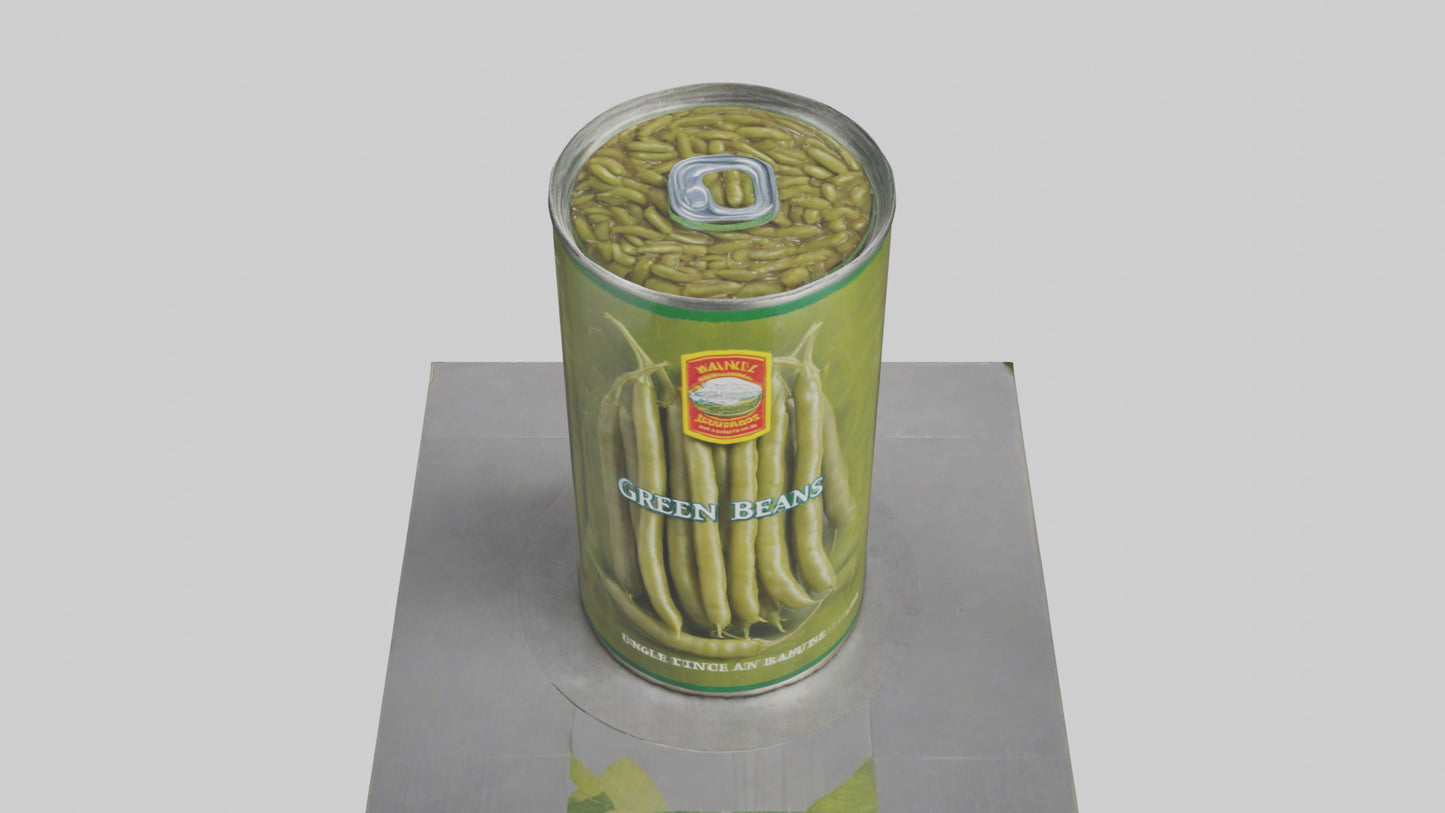 Canned Green Beans model VR / AR / low-poly