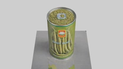 Canned Green Beans model VR / AR / low-poly