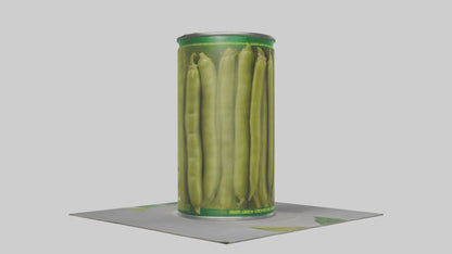 Canned Green Beans model VR / AR / low-poly