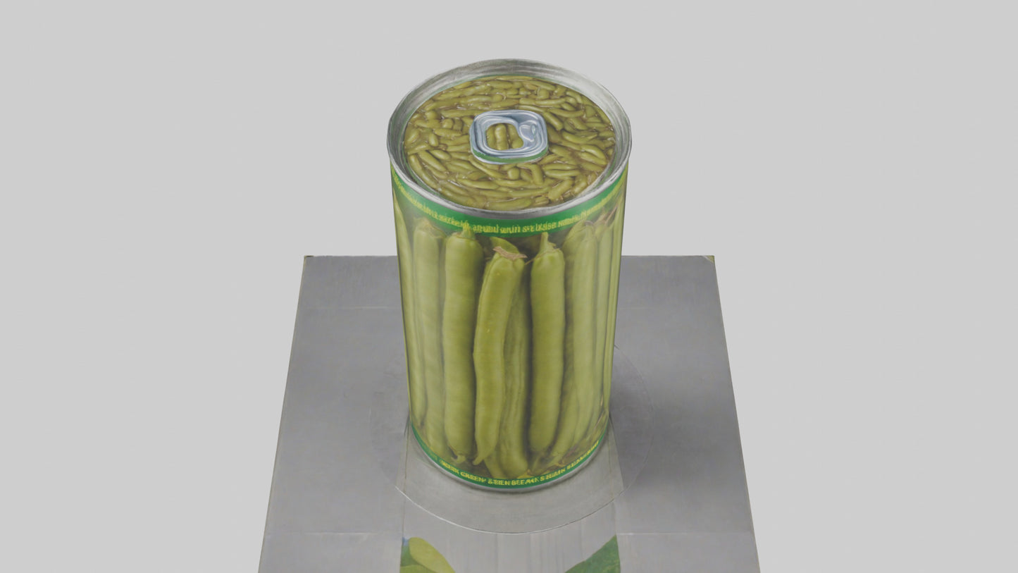 Canned Green Beans model VR / AR / low-poly