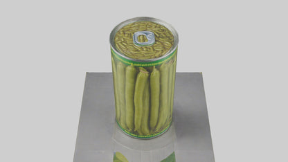 Canned Green Beans model VR / AR / low-poly