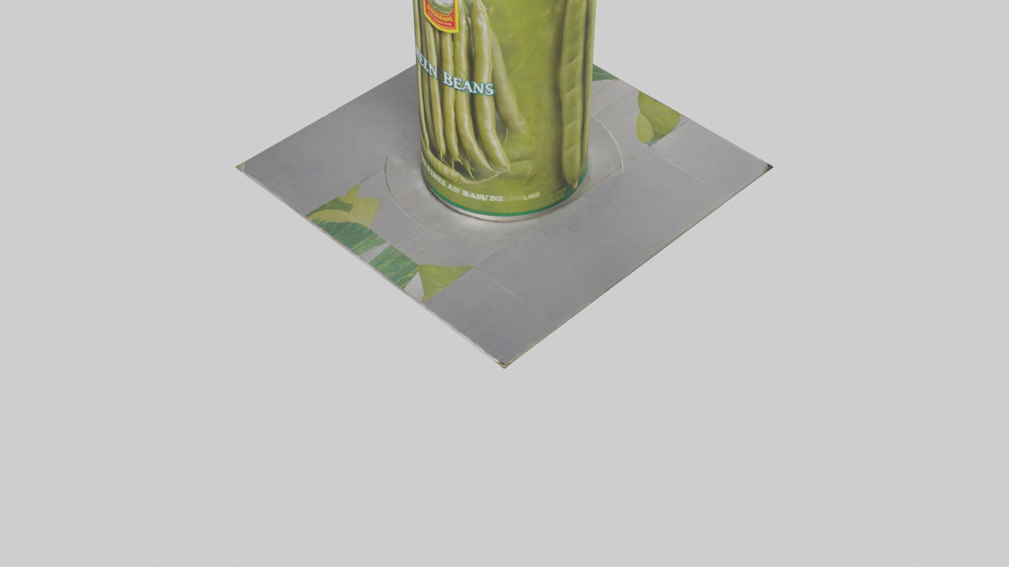 Canned Green Beans model VR / AR / low-poly