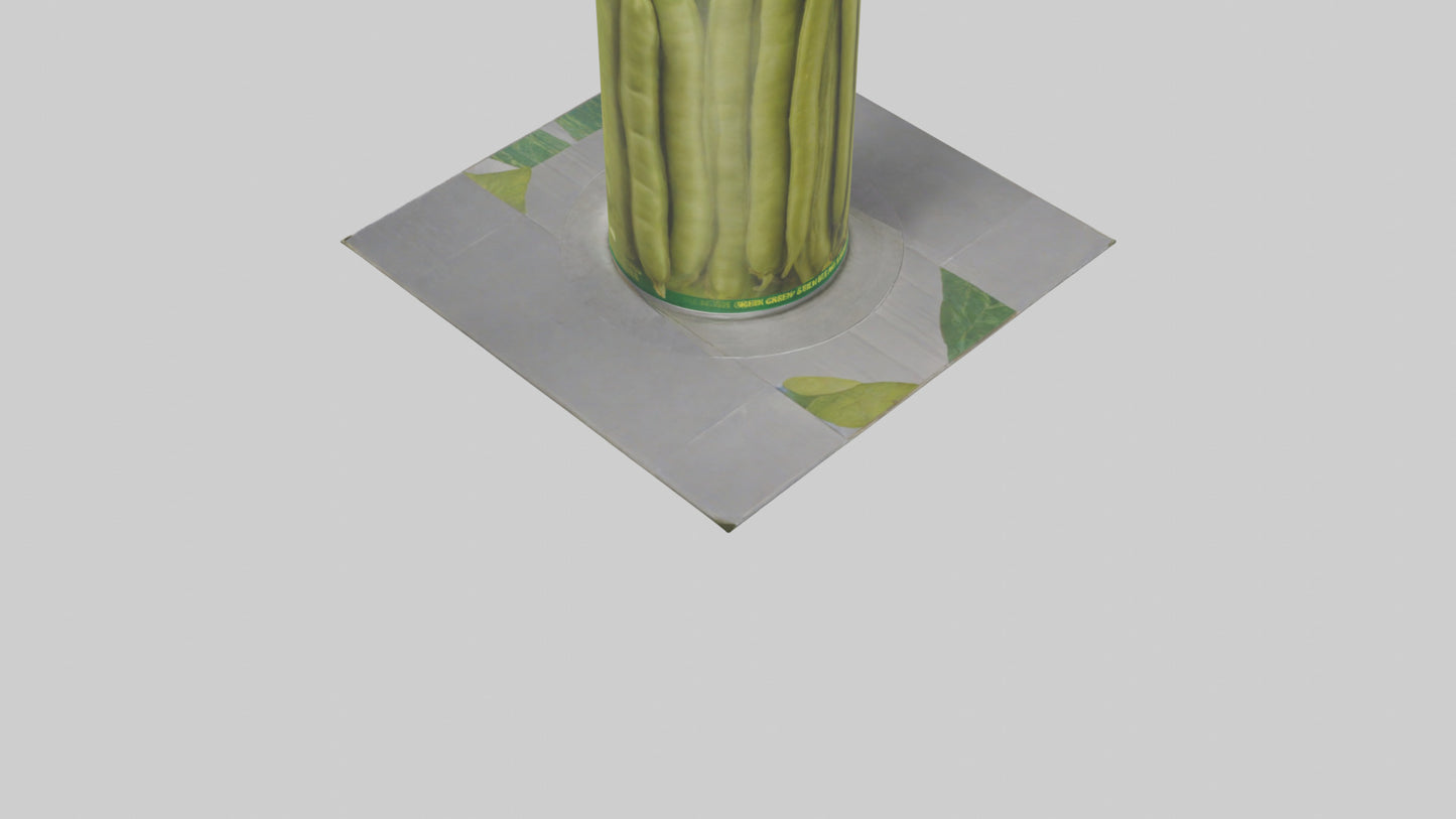 Canned Green Beans model VR / AR / low-poly
