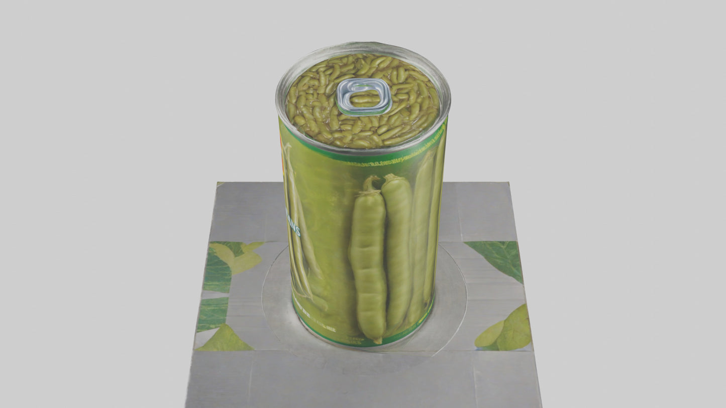 Canned Green Beans model VR / AR / low-poly