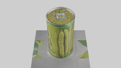 Canned Green Beans model VR / AR / low-poly