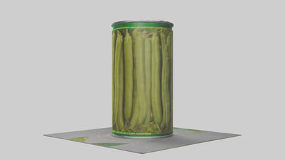 Canned Green Beans model VR / AR / low-poly