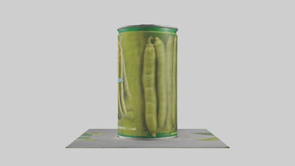 Canned Green Beans model VR / AR / low-poly