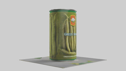 Canned Green Beans model VR / AR / low-poly