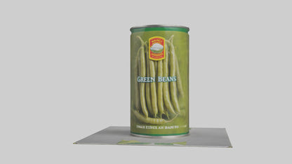 Canned Green Beans model VR / AR / low-poly