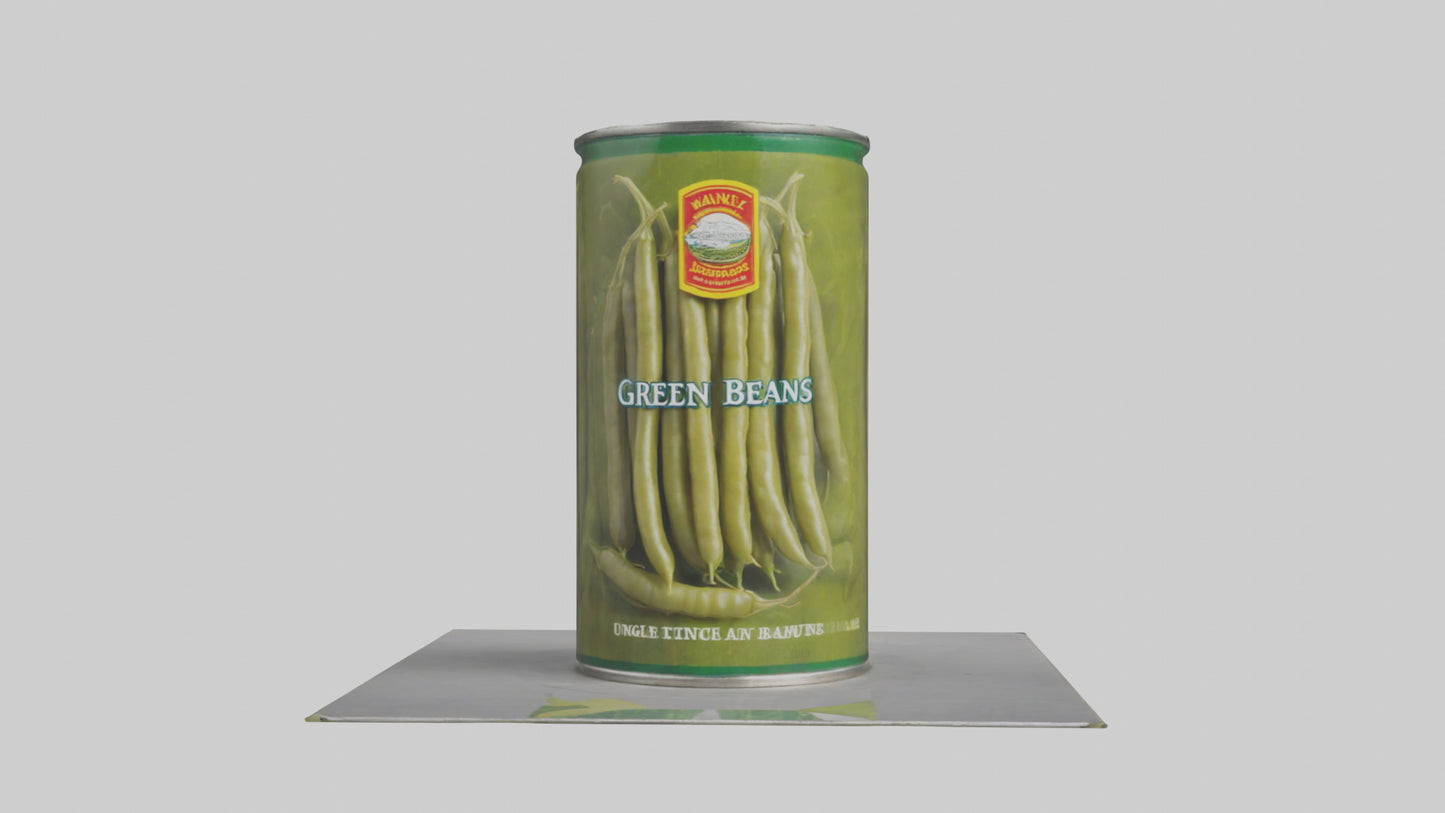 Canned Green Beans model VR / AR / low-poly