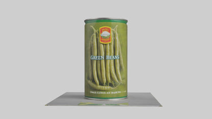 Canned Green Beans model VR / AR / low-poly