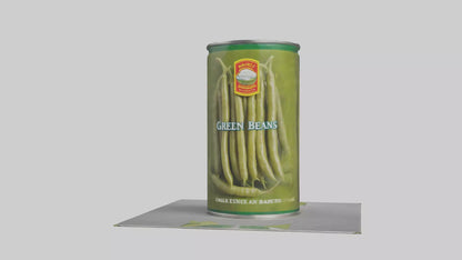 Canned Green Beans model VR / AR / low-poly